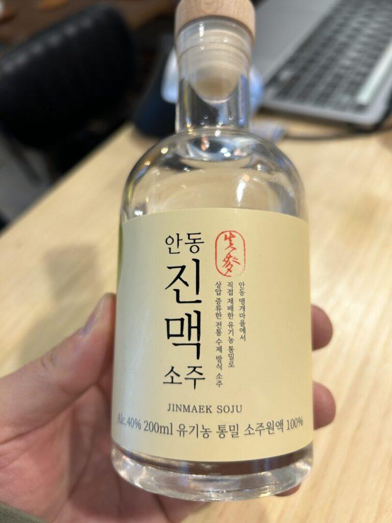 Jin Mek , wheat Soju, Baekusaeng