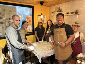 Makgeolli making at Baekusaeng