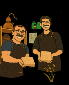 Making nuruk with Baekusaeng