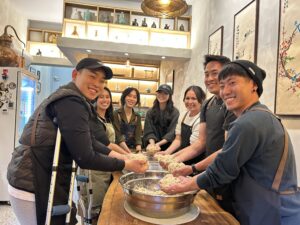Makgeolli making class at Baekusaeng